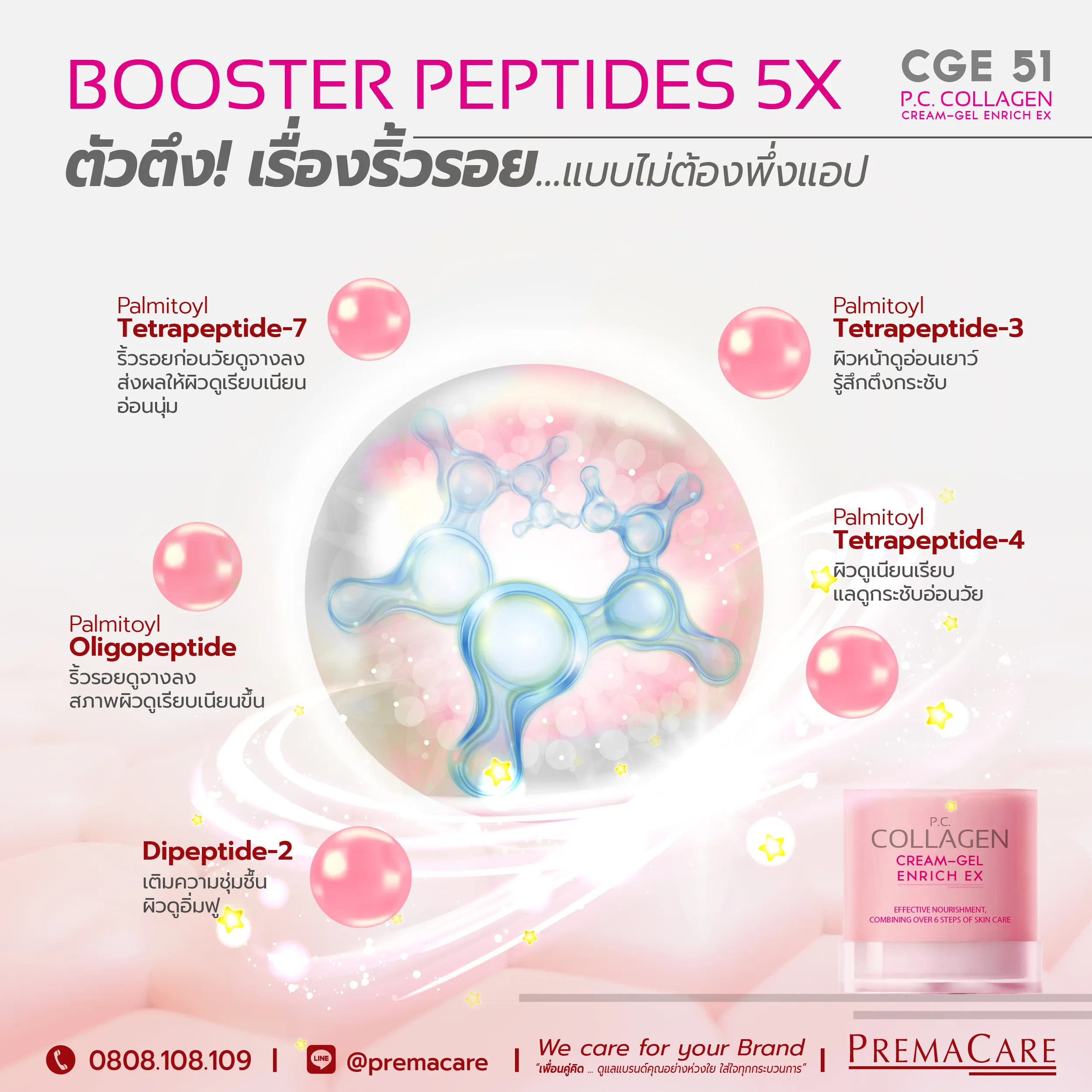 6 ขั้นตอนใน 1 เดียว ขั้นตอนลัด...สู่ผิวดูกระจ่างใส ชุ่มชื้นอิ่มฟู แลดูอ่อนวัยนุ่มเด้ง