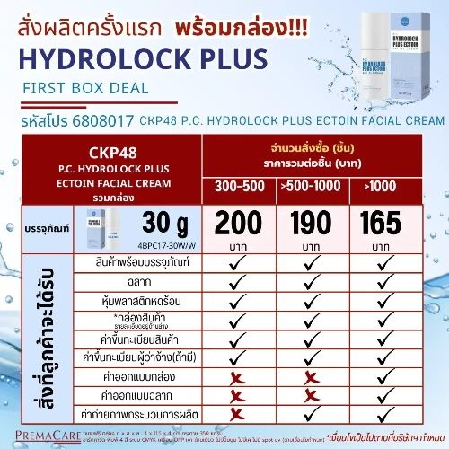 โปรโมชั่นเซตสร้างแบรนด์ มอยส์เจอร์ไรเซอร์เนื้อเข้มข้น ครบ จบ พร้อมขาย!!!