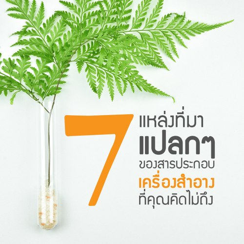 7 แหล่งที่มาแบบแปลกๆ ของสารประกอบเครื่องสำอางที่คุณคิดไม่ถึง