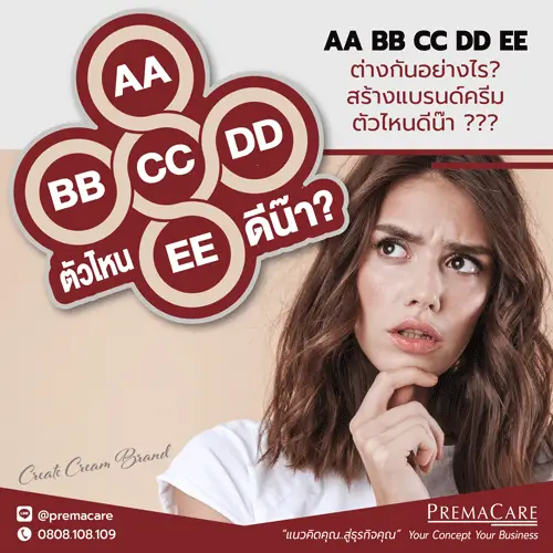 A Cream, BB Cream, CC Cream, DD Cream, EE Cream 