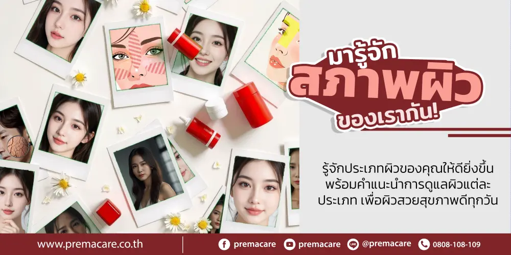 ตรวจสอบประเภทผิวของตัวเอง เช่น ผิวมัน ผิวแห้ง หรือผิวผสม