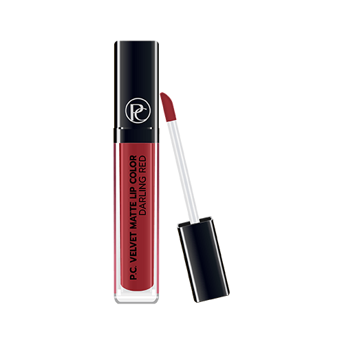 CML 01, พี.ซี. เวลเวท แมท ลิป คัลเลอร์ - ดาร์ลิ่ง เรด, P.C. VELVET MATTE LIP COLOR - DARLING RED