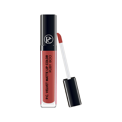 CML 02, พี.ซี. เวลเวท แมท ลิป คัลเลอร์ - รูบี้ บู, P.C. VELVET MATTE LIP COLOR - RUBY BOO