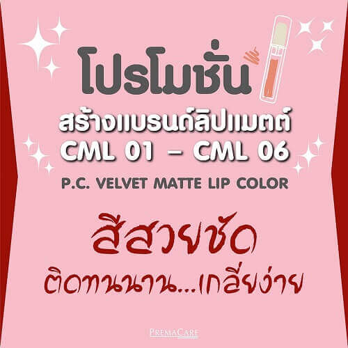 โปรโมชั่นสร้างแบรนด์ลิปแมตต์ สีสวยชัด ติดทนนาน เกลี่ยง่าย โปรโมชั่นสร้างแบรนด์ลิปแมตต์ สีสวยชัด ติดทนนาน เกลี่ยง่าย